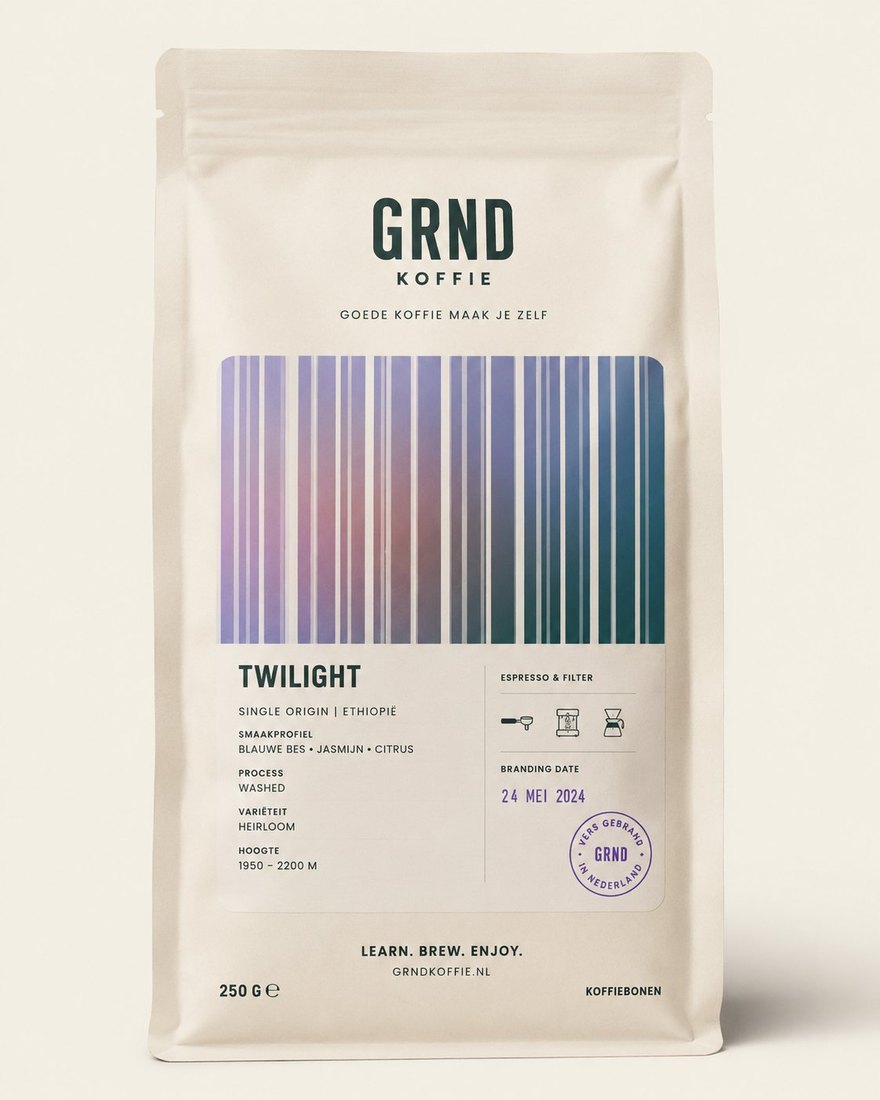 GRND Koffie Twilight — 250g zak single origin koffiebonen